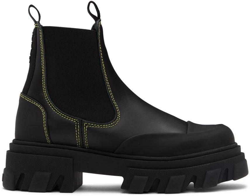 商品Ganni|Black Low Chelsea Boots,价格¥2708,第1张图片