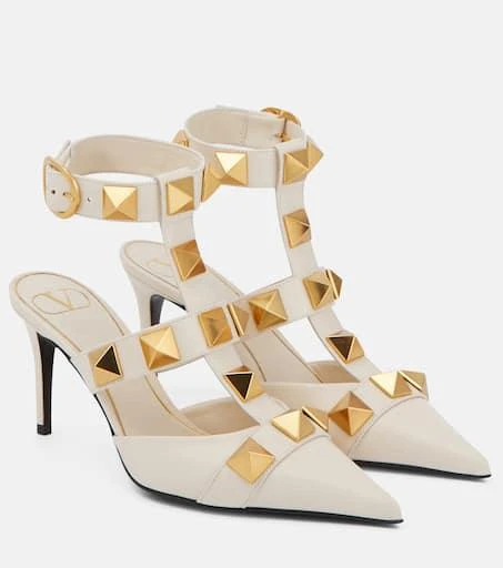商品Valentino|Roman Stud皮革高跟鞋,价格¥8073,第1张图片