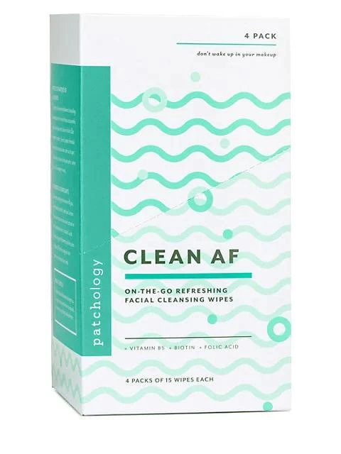 商品Patchology|Clean AF Facial Cleansing Wipes 60 Count,价格¥150,第3张图片详细描述