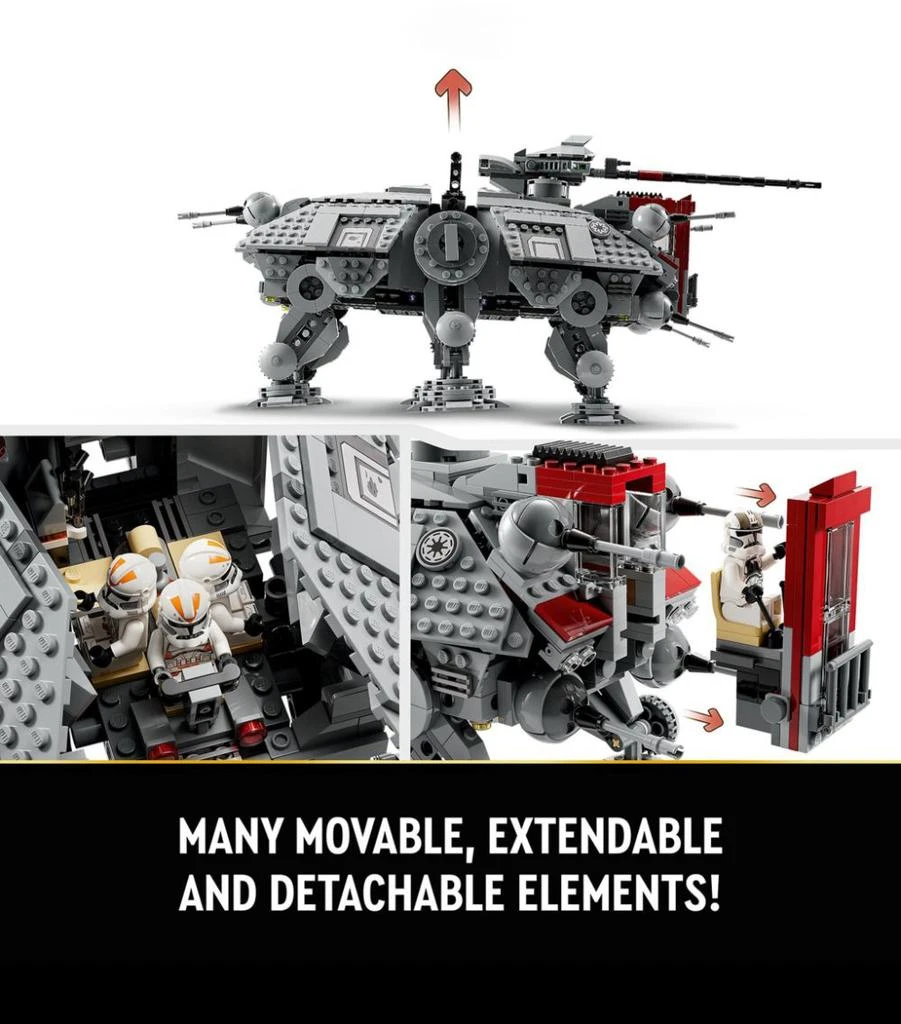 商品LEGO|Star Wars AT-TE Walker Buildable Toy 75337,价格¥1234,第4张图片详细描述