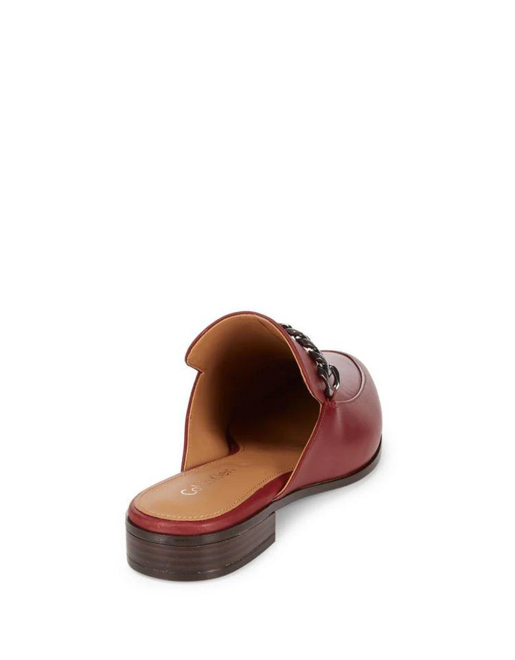 商品Calvin Klein|Frieda Leather Loafer Mules,价格¥200,第3张图片详细描述