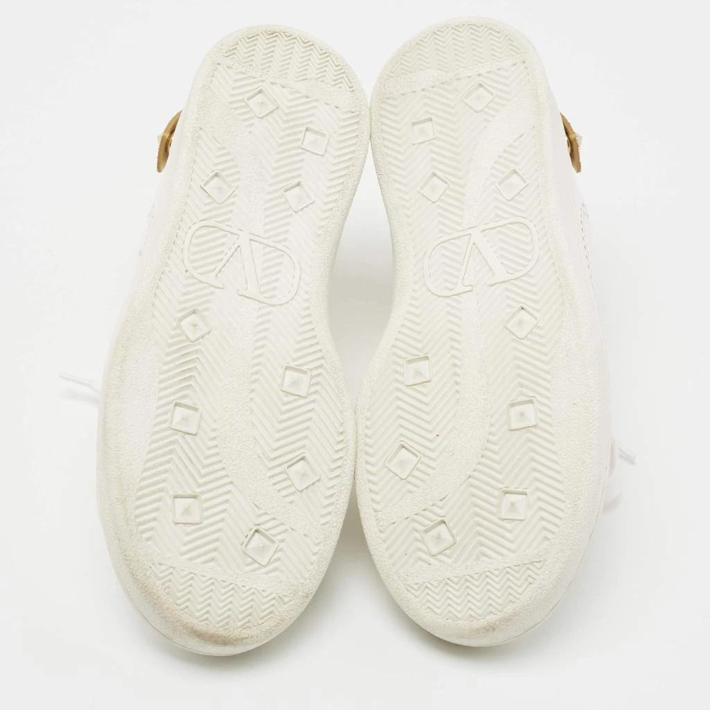 Valentino White Leather Backnet  Lace Up Sneakers Size 37 商品