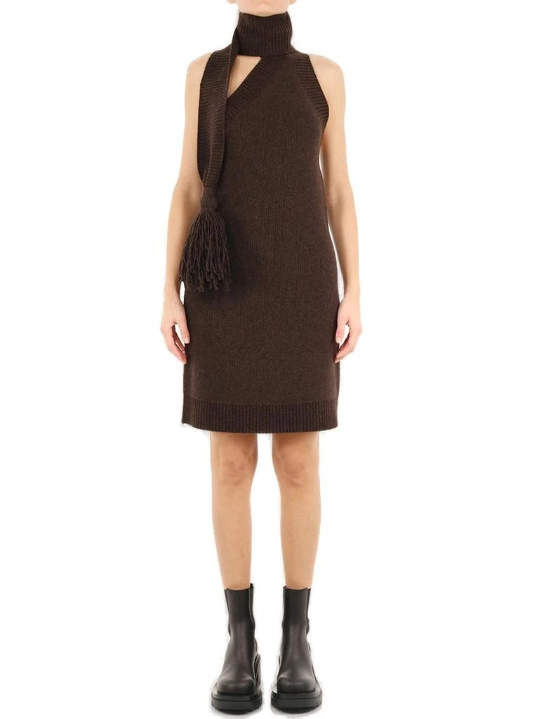 商品Bottega Veneta|Bottega Veneta Wraparound Neck Dress,价格¥4902,第1张图片