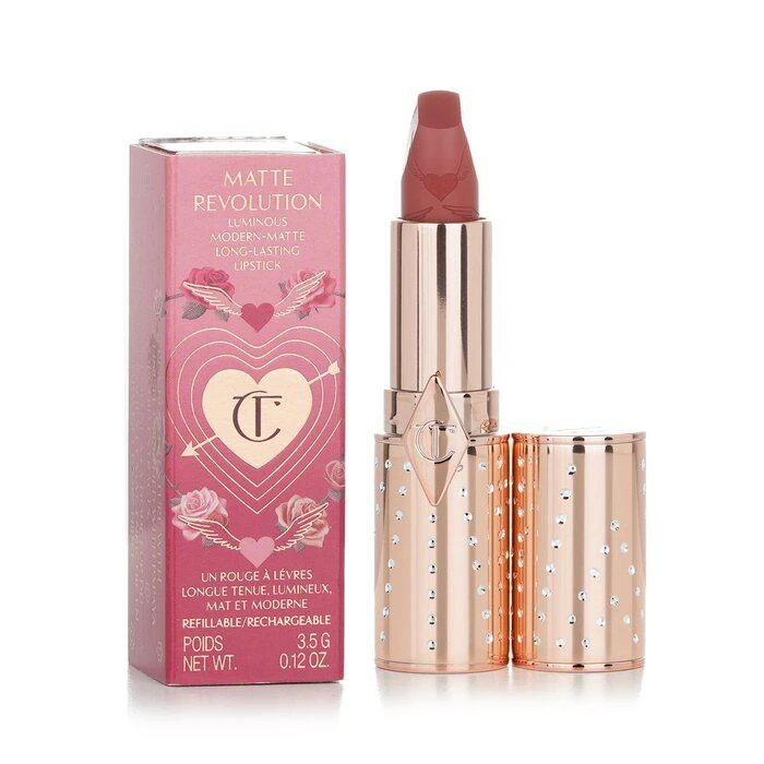 商品Charlotte Tilbury|Charlotte Tilbury 摩登雾感唇膏(钟情至爱系列) - # Mrs Kisses (金调桃粉色) -Mrs Kisses (金调桃粉色)(3.5g/0.12oz),价格¥479,第2张图片详细描述
