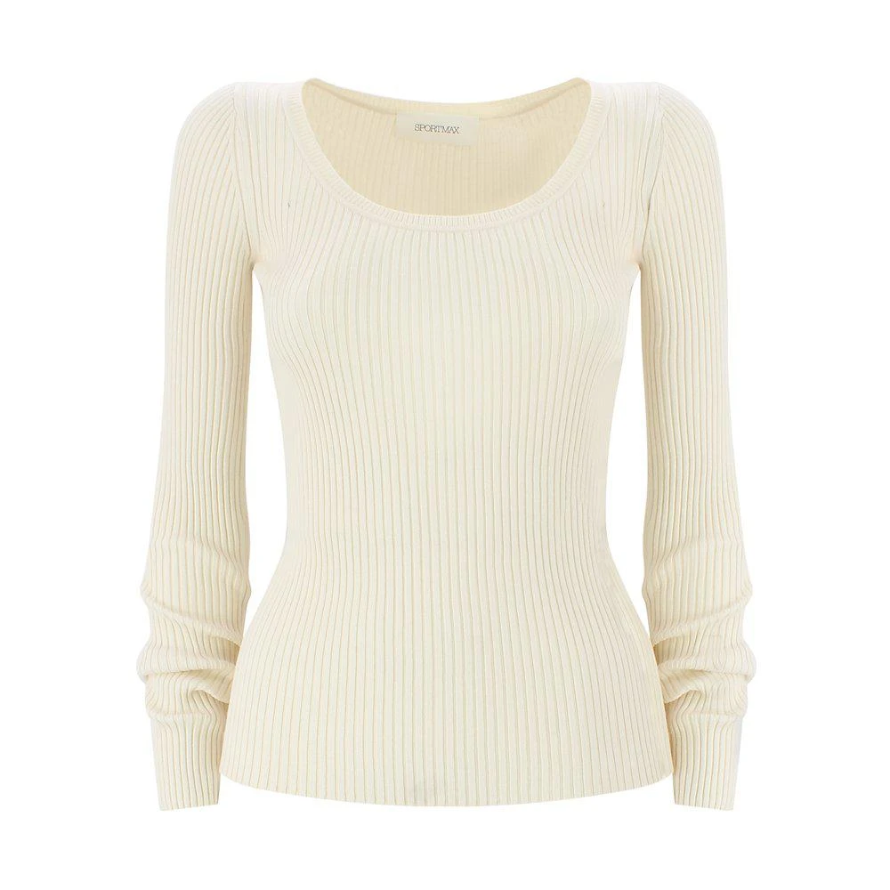 商品Max Mara|Sportmax Crewneck Ribbed Jumper,价格¥1343,第1张图片