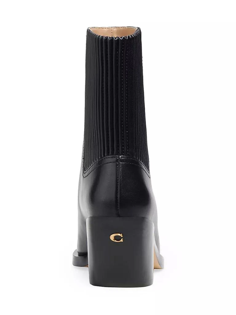 商品Coach|Prestyn 63MM Leather Chelsea Ankle Boots,价格¥2027,第3张图片详细描述