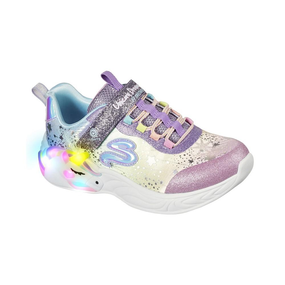 Little Girls S-Lights: Unicorn Dreams Stay-Put Casual Sneakers from Finish Line商品第1张图片规格展示