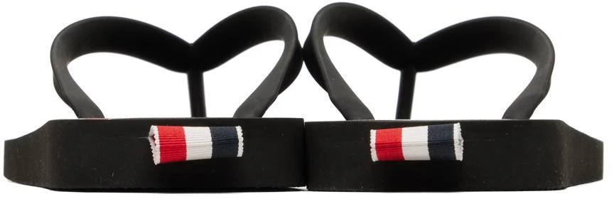 商品Thom Browne|黑色 RWB Stripe 人字拖,价格¥2985,第4张图片详细描述