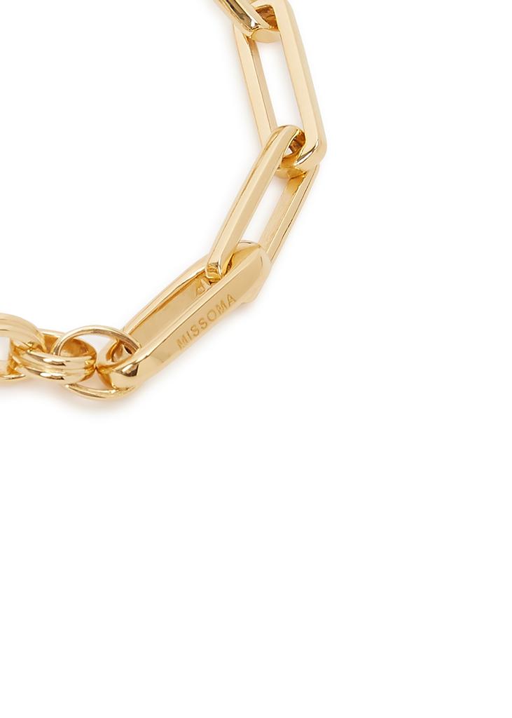 Deconstructed Axiom 18kt gold-plated chain bracelet商品第3张图片规格展示