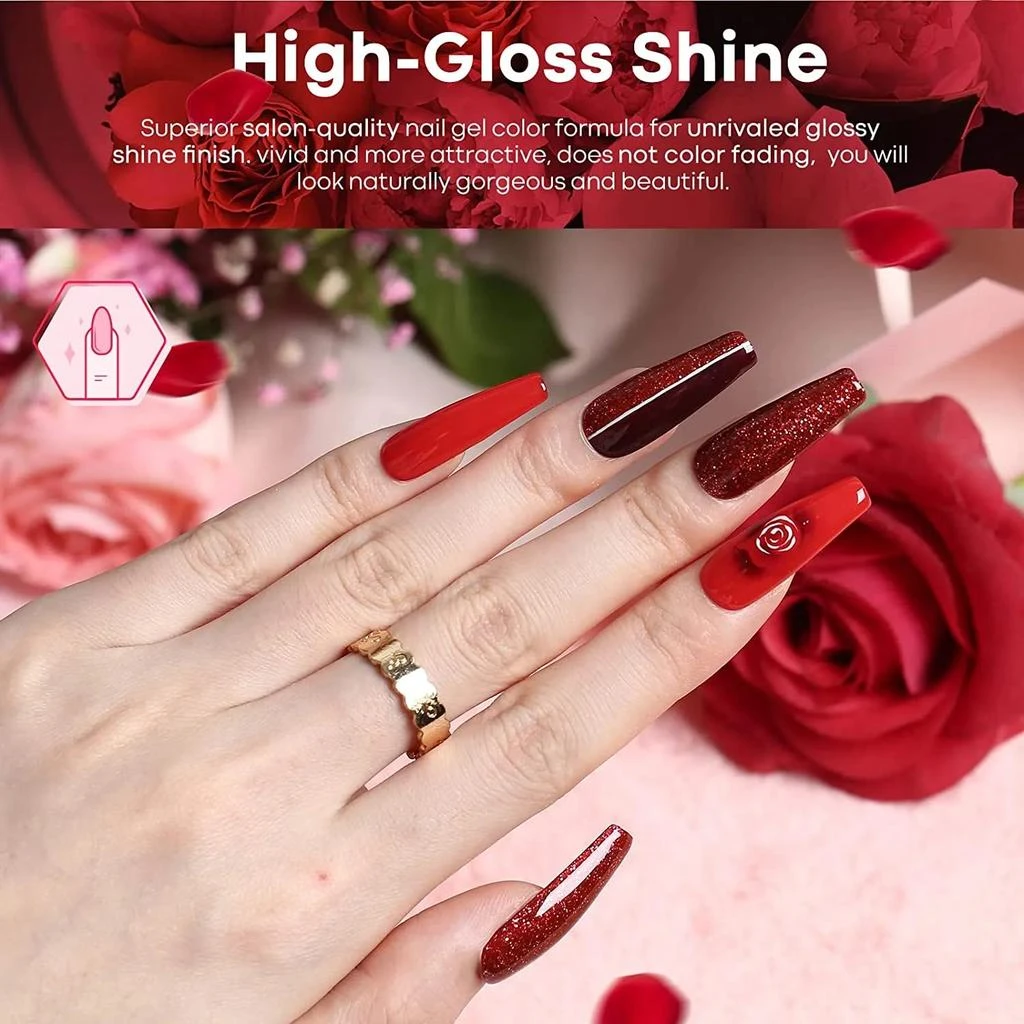 6 Shades Gel Nail Polish Set Collection 商品