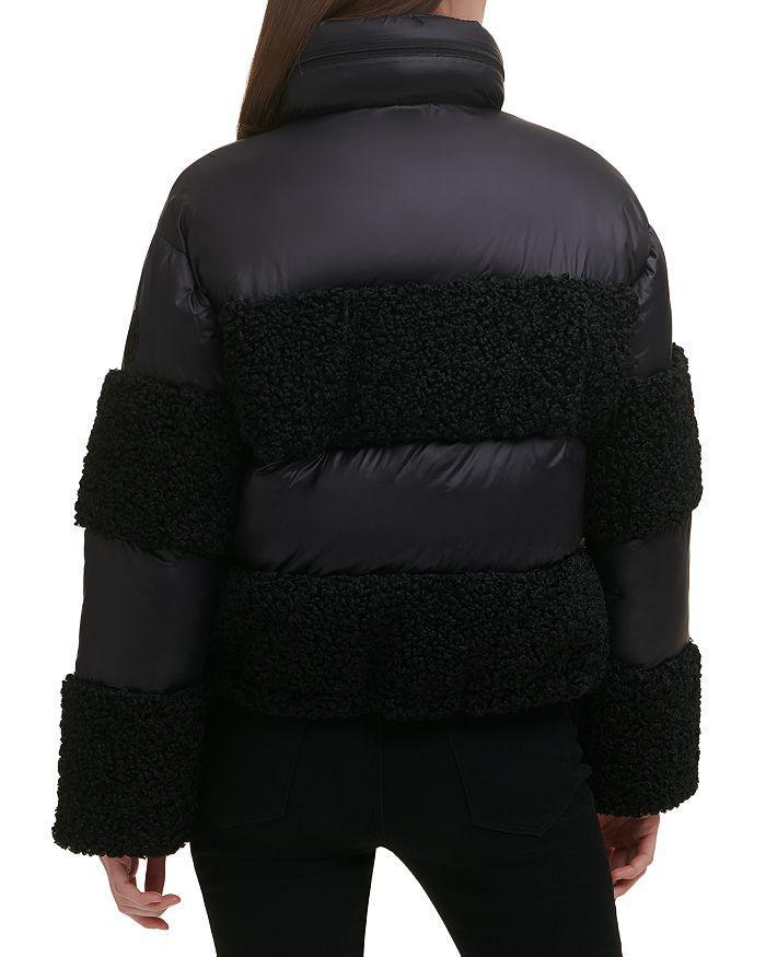 商品DKNY|Mixed Media Puffer Coat,价格¥1411,第4张图片详细描述
