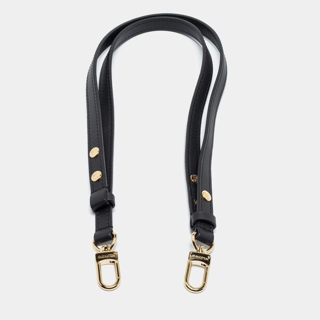 商品[二手商品] Louis Vuitton|Louis Vuitton Black Leather Adjustable Shoulder Bag Strap,价格¥2695,第1张图片