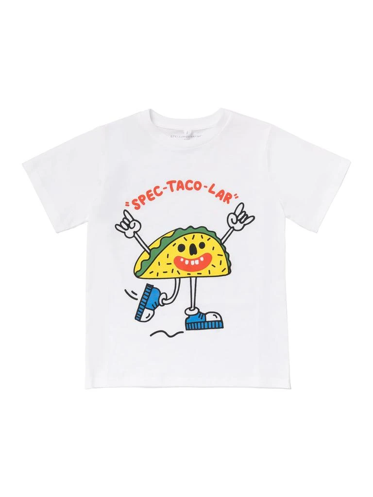 商品Stella McCartney|Taco Print Organic Cotton T-shirt,价格¥355,第1张图片