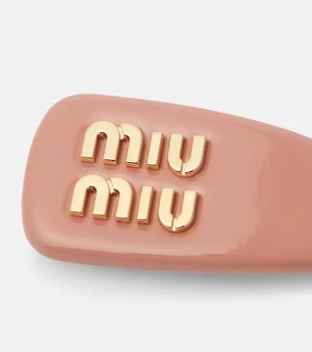 商品Miu Miu|Logo漆皮发夹,价格¥3717,第3张图片详细描述