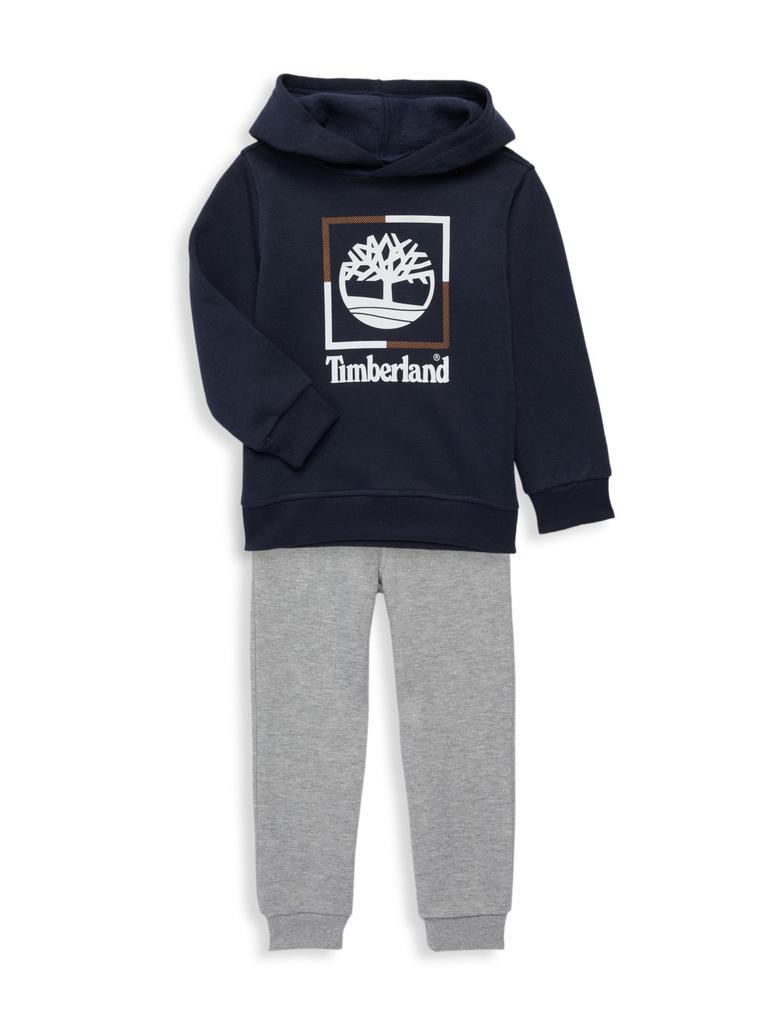 商品Timberland|Little Boy’s 2-Piece Hoodie & Joggers Set,价格¥220,第1张图片