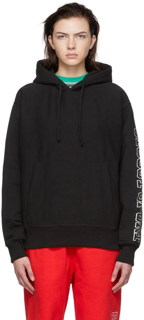 商品STUSSY|Black Cotton Hoodie,价格¥495,第1张图片