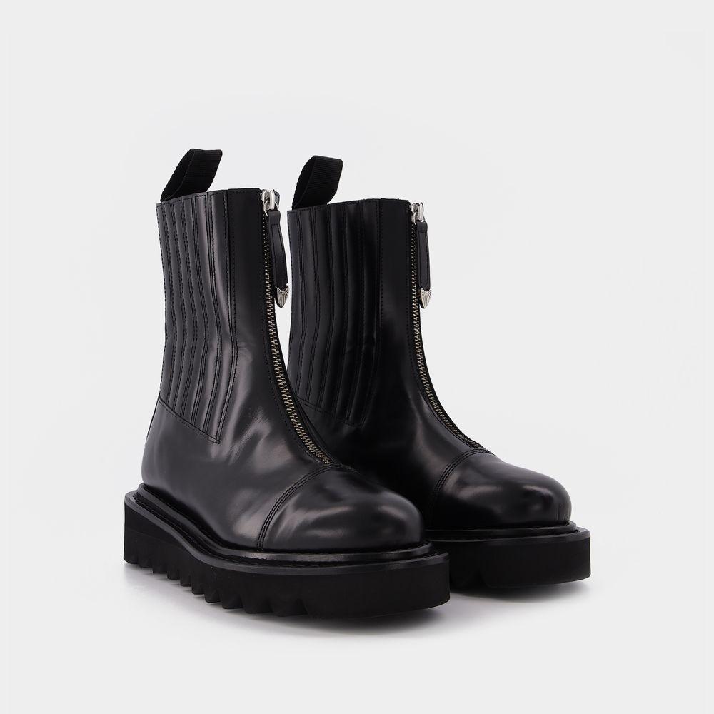 商品Toga Pulla|Black Leather Sandals,价格¥3459,第4张图片详细描述