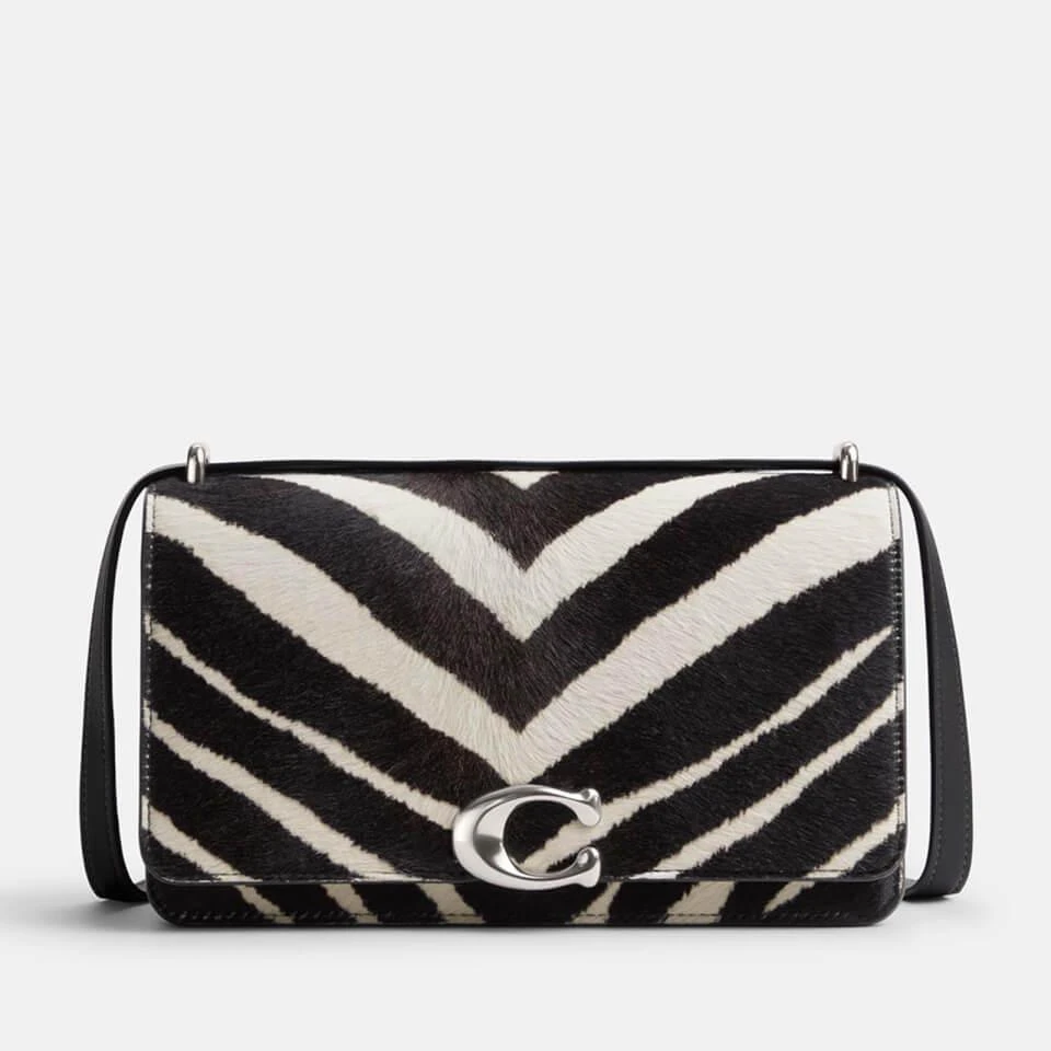 商品Coach|Coach Bandit Zebra Printed Calf Hair Shoulder Bag,价格¥2370,第1张图片
