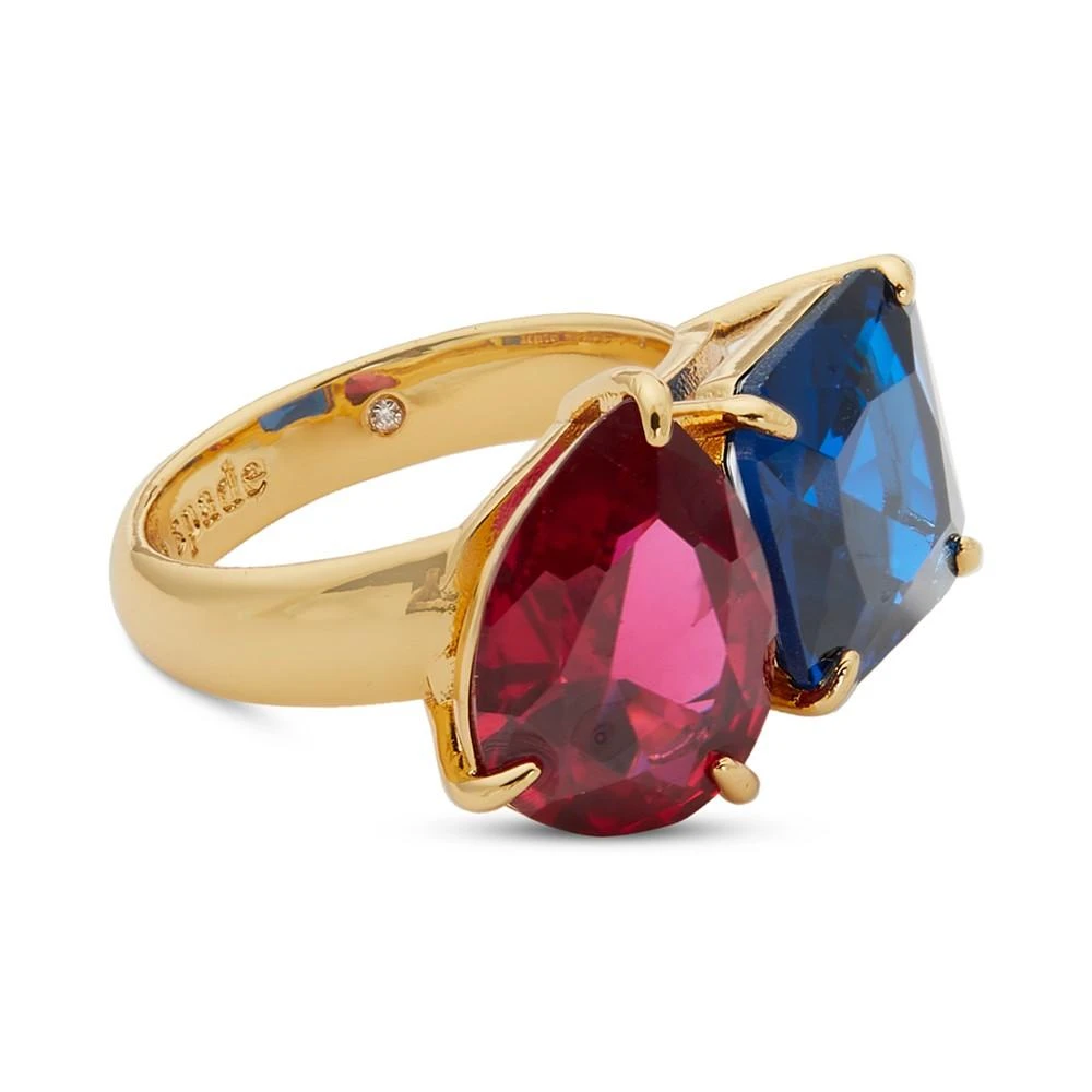 商品Kate Spade|Gold-Tone Double Color Crystal Ring,价格¥491,第3张图片详细描述
