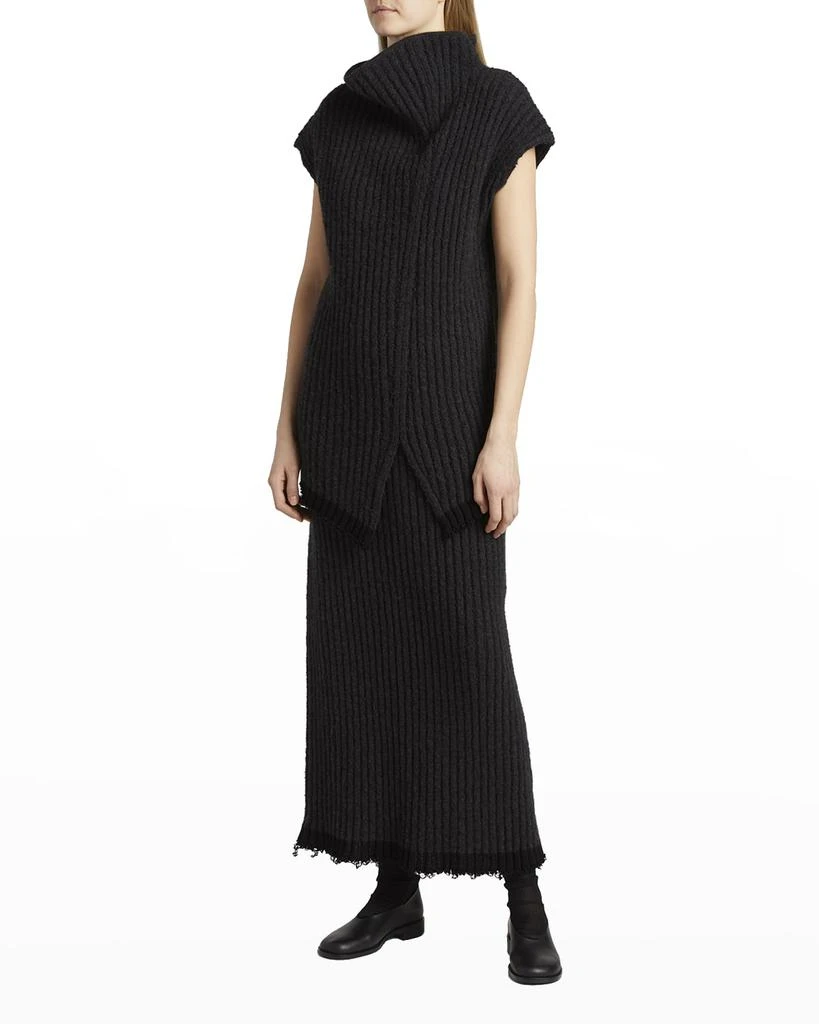 商品The Row|Damiano Asymmetric Short-Sleeve Cashmere Sweater,价格¥4279,第1张图片