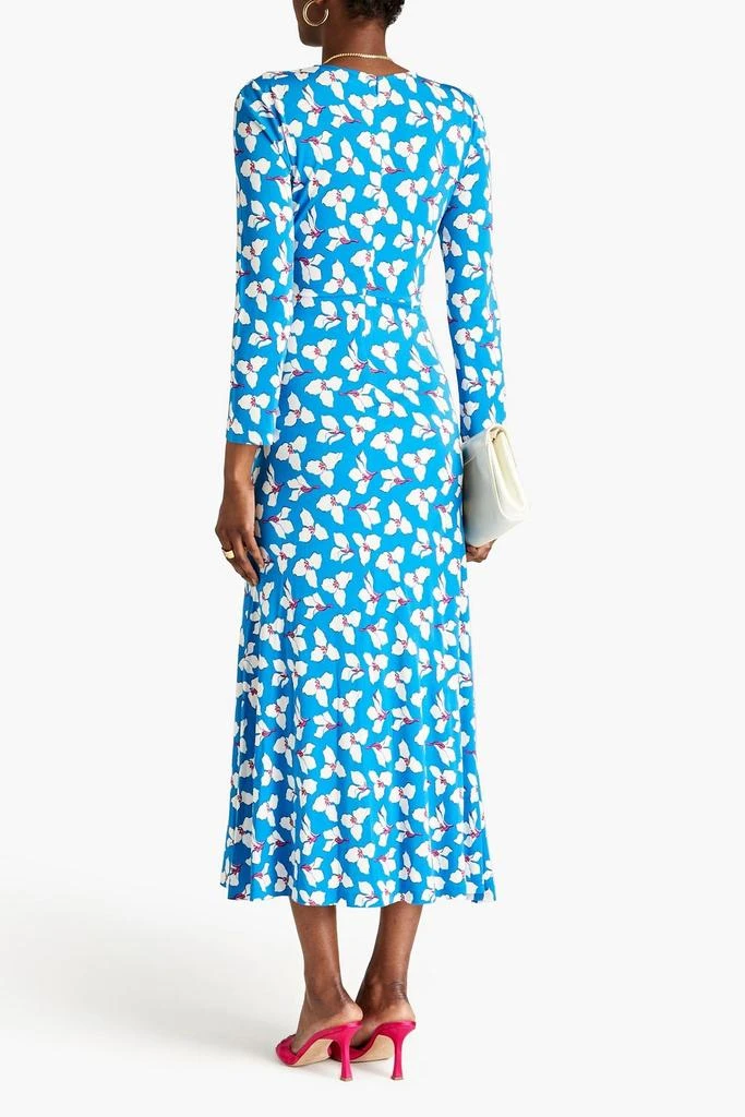 商品Diane von Furstenberg|Timmy ruched floral-print jersey midi dress,价格¥1832,第3张图片详细描述