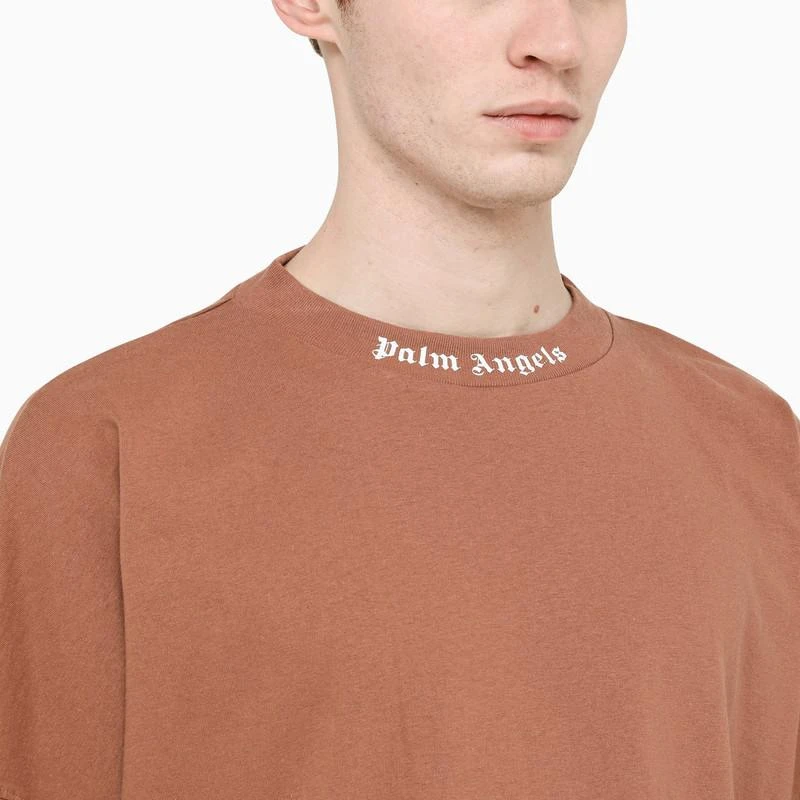 商品Palm Angels|Logo-print t-shirt tan,价格¥1141,第4张图片详细描述