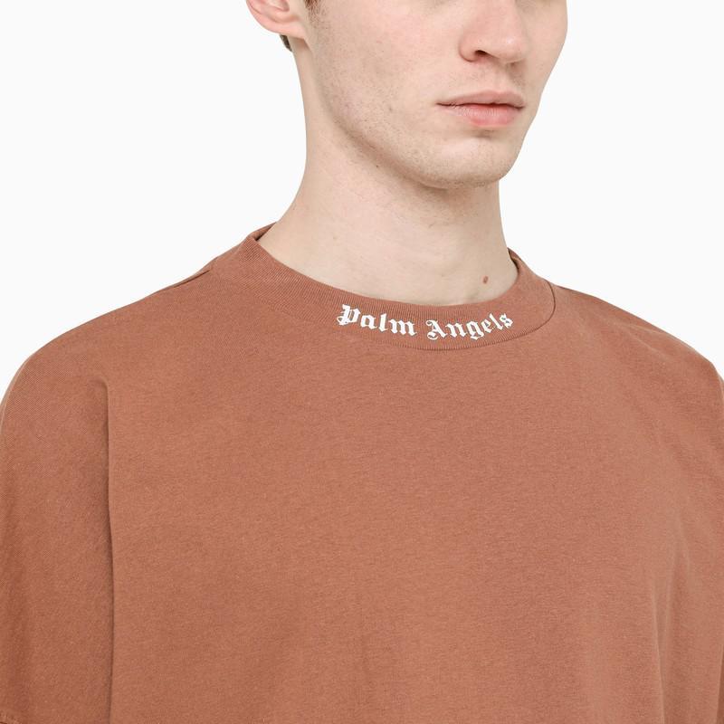 商品Palm Angels|Logo-print t-shirt tan,价格¥1085,第6张图片详细描述