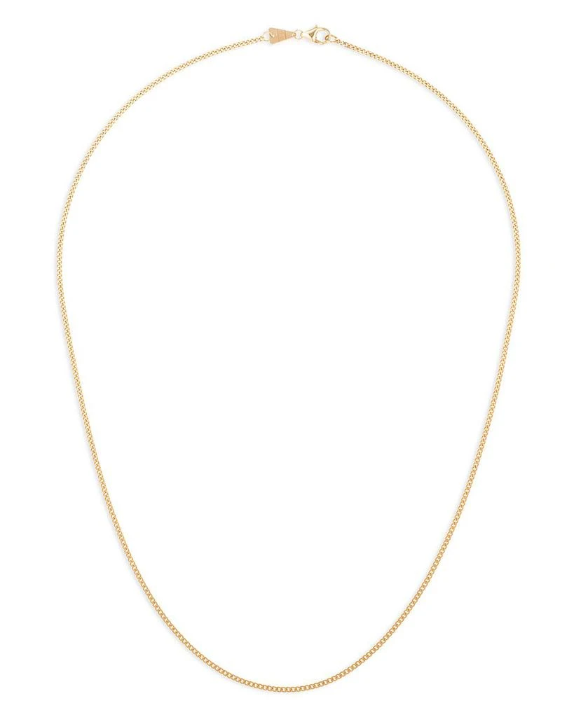 14K Yellow Gold Curb Link Chain, 16" 商品