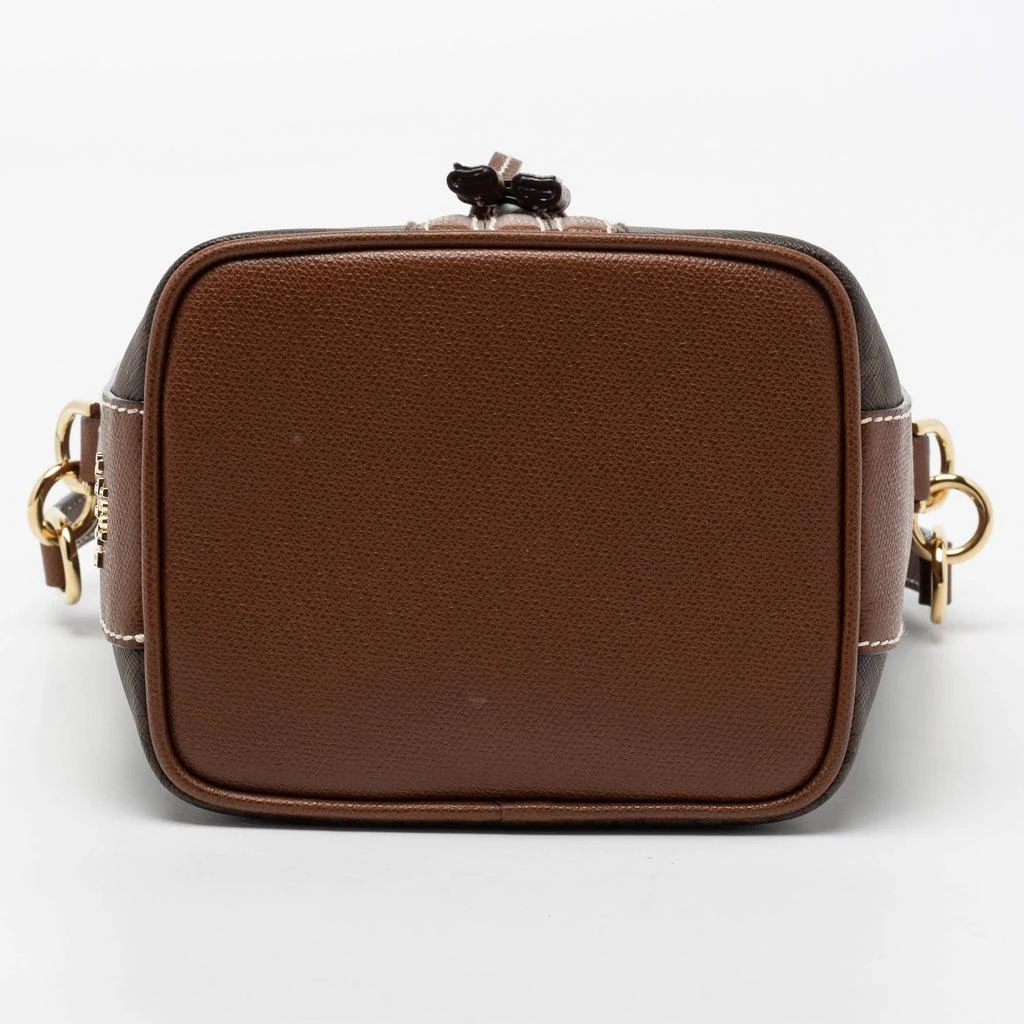 Bally Brown Coated Canvas and Leather Donae Bucket Bag  商品