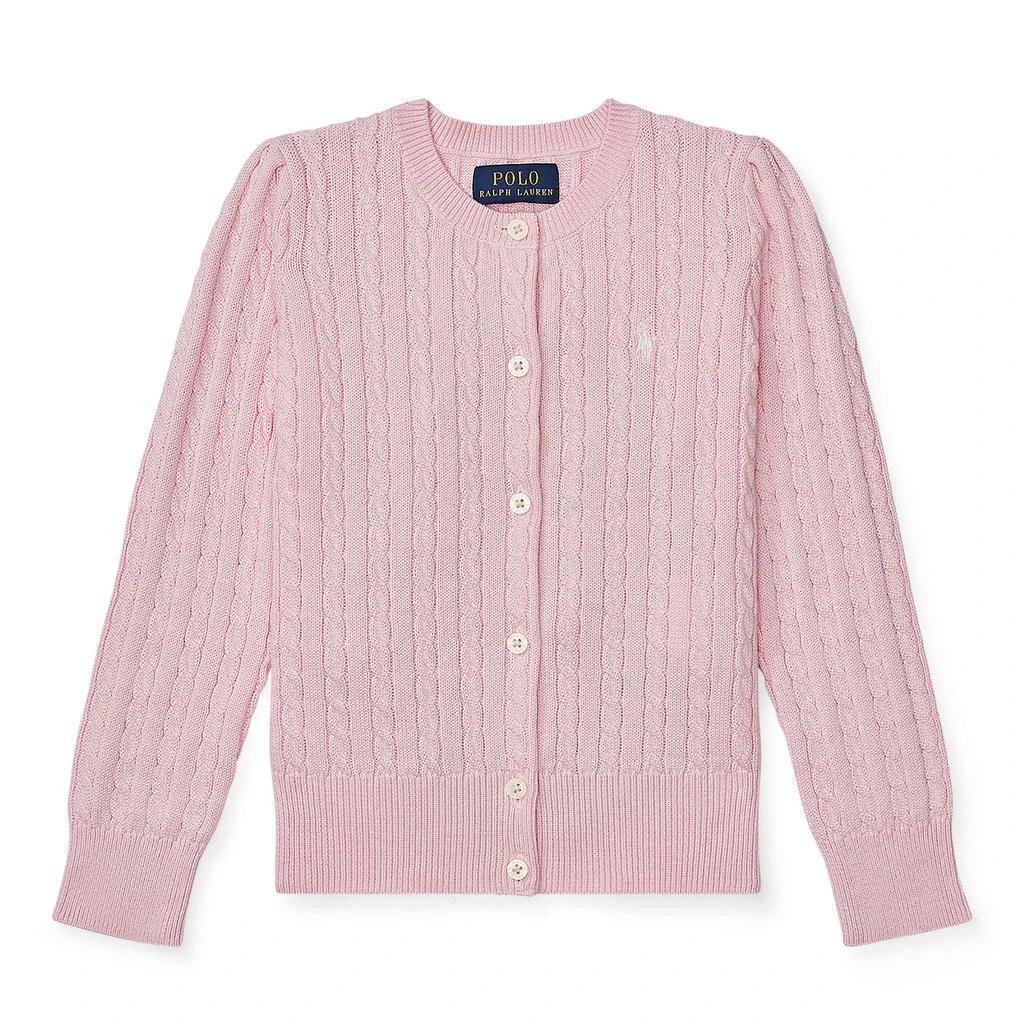 商品Ralph Lauren|Cable Knit Cotton Cardigan (Toddler),价格¥414,第1张图片