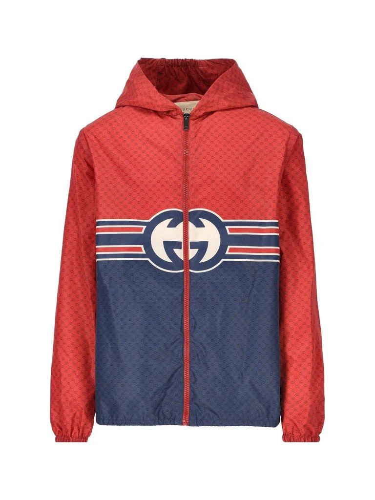 商品Gucci|Interlocking G Printed Zip-up Jacket,价格¥5994,第1张图片