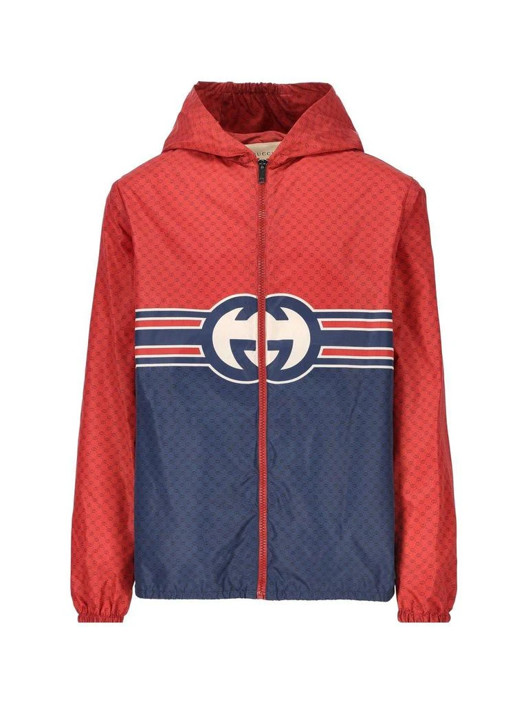 商品Gucci|Interlocking G Printed Zip-up Jacket,价格¥6405,第1张图片