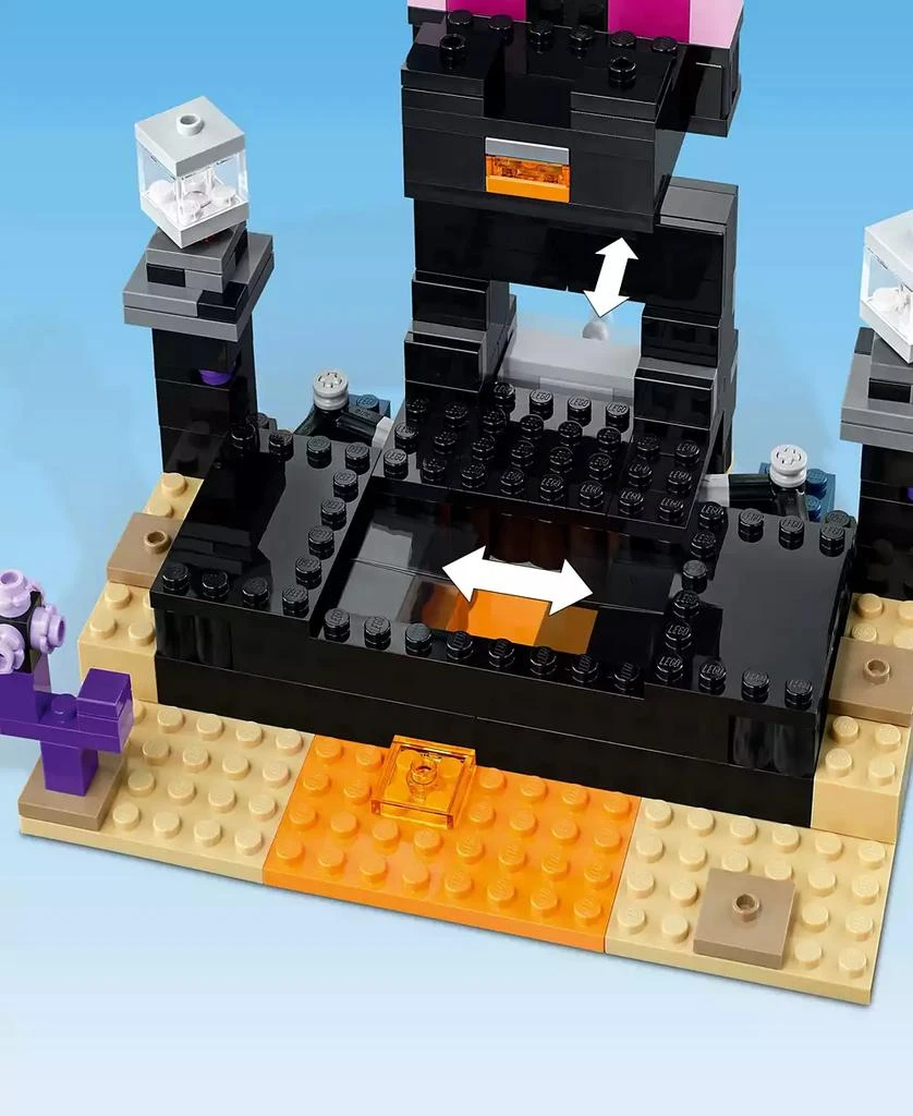 商品LEGO|Minecraft The End Arena 21242 Toy Building Set with End Warrior, Dragon Archer, Enderman and Shulke Figures,价格¥149,第4张图片详细描述