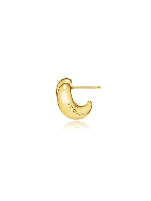 商品hyeres-lor|Etrive Silver Chunky Earrings Yellow,价格¥1584,第3张图片详细描述