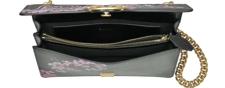 商品PINKO|Pinko Love Me Tender 花卉黑色生态皮革单肩包,价格¥1962,第4张图片详细描述