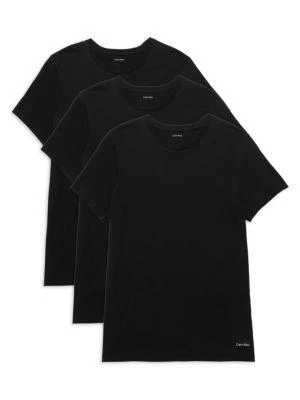 商品Calvin Klein|3-Pack Short-Sleeve Cotton Tee,价格¥162,第1张图片