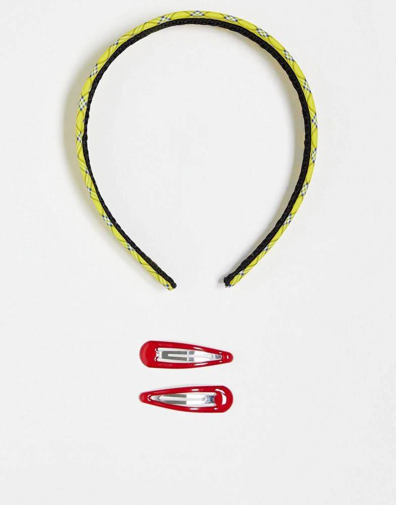 商品Revolution|Clueless x Revolution Cher Headband & Hair Clips - ASOS Exclusive,价格¥18,第3张图片详细描述