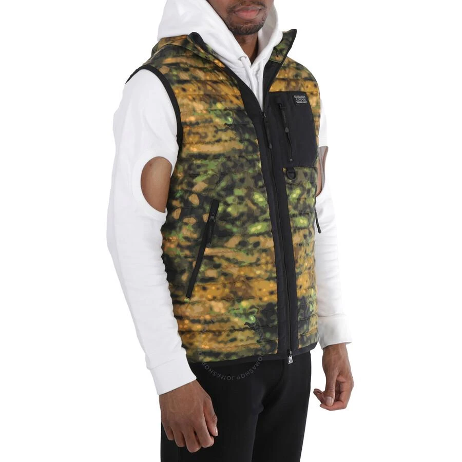 商品Burberry|Dark Fern Green Camouflage Print Puffer Gilet,价格¥4006,第2张图片详细描述