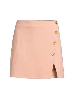 商品ASTR|Woodbury Button Front Mini Skirt,价格¥150,第3张图片详细描述