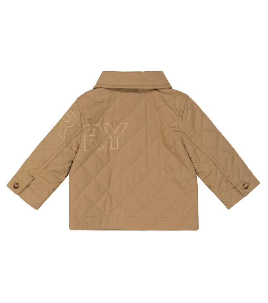 商品Burberry|Baby Horseferry quilted cotton jacket,价格¥2151,第4张图片详细描述