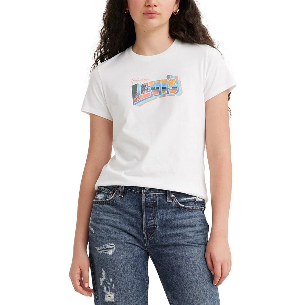 商品Levi's|Trendy Plus Size Perfect Postcard Logo T-Shirt,价格¥110,第1张图片