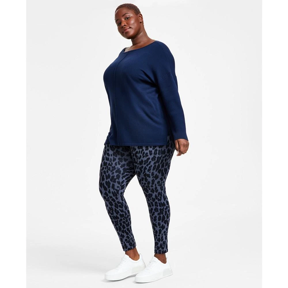 商品Style & Co|Plus Size Animal Print High Rise Leggings, Created for Macy's,价格¥90,第3张图片详细描述