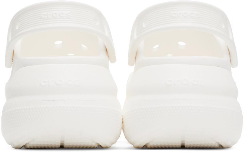 商品Crocs|White Classic Crush Platform Clogs,价格¥251,第4张图片详细描述