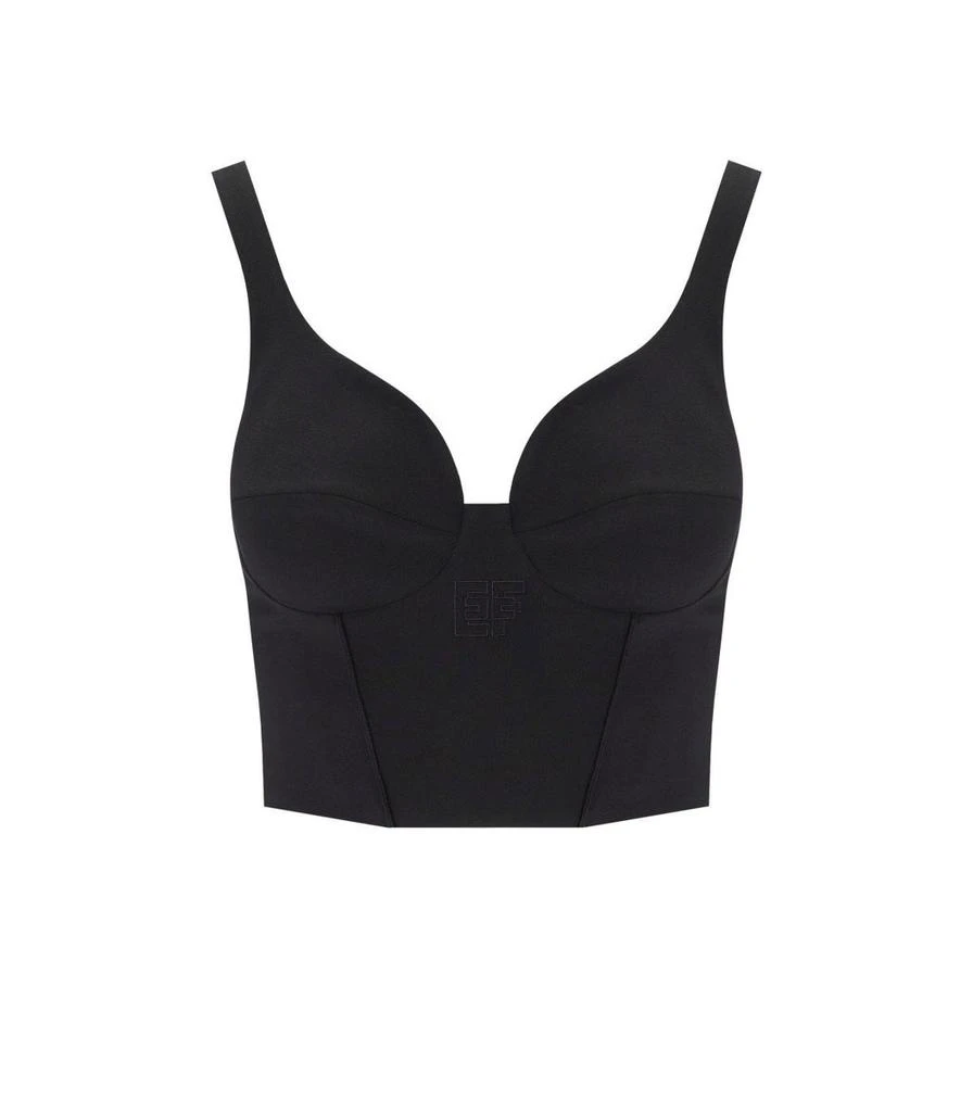 商品ELISABETTA FRANCHI|ELISABETTA FRANCHI  BLACK BUSTIER TOP,价格¥1649,第1张图片