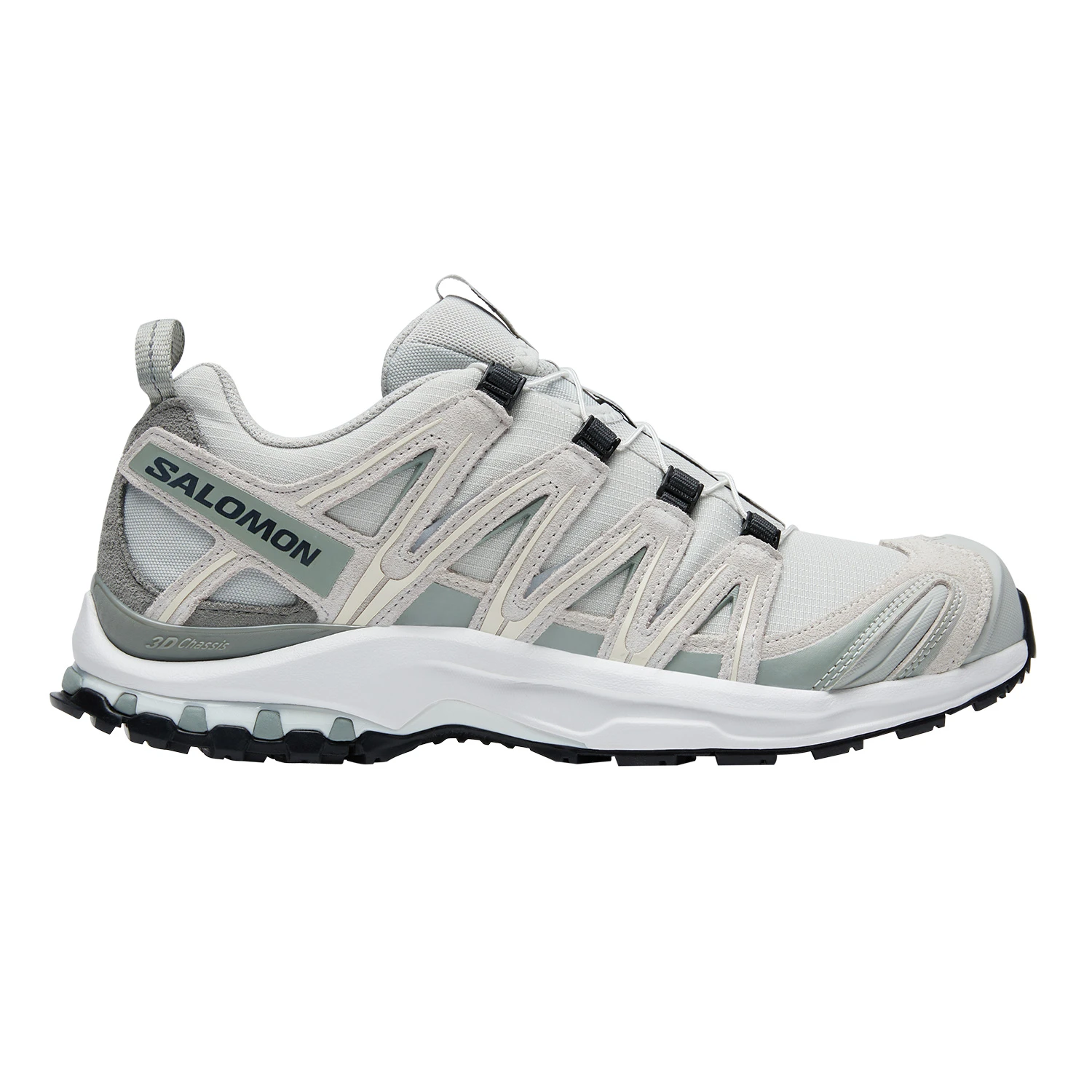 商品[国内直发] Salomon|萨洛蒙 XA PRO 3D SUEDE 舒适百搭 防滑耐磨透气 低帮 休闲跑步鞋 男女同款 黎明蓝铁灰色白色,价格¥1357,第3张图片详细描述