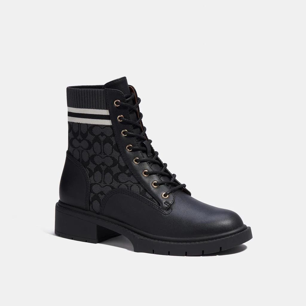 商品Coach|Coach Outlet Livia Bootie In Signature Knit,价格¥743,第4张图片详细描述
