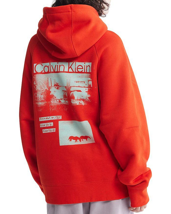 商品Calvin Klein|Standards Flyer Graphic Back Fleece Hoodie,价格¥1107,第2张图片详细描述