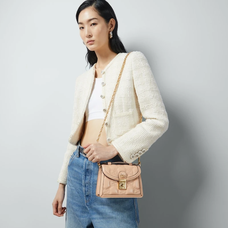 商品Gucci|Gucci 女士斜挎包 724499UM8HG5943 花色,价格¥19594,第6张图片详细描述