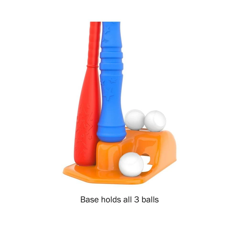 商品Trademark Global|Hey Play Kids T-Ball Set - Baseball Tball Hitting Game With Bat And 3 Balls, Practice Batting Skills Outdoors For Toddlers,价格¥270,第4张图片详细描述