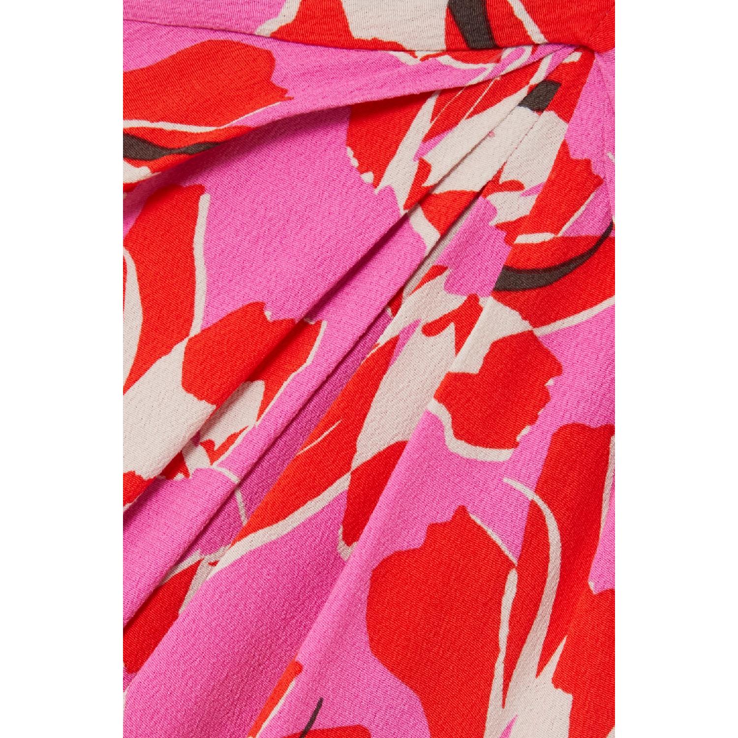 包邮包税【预售7天发货】 DIANE VON FURSTENBERG 23秋冬 女士 连衣裙 Ace 花卉印花绉纱超长连衣裙 1647597309096825 DVFDS2R011PTLPM 商品第5张图片规格展示